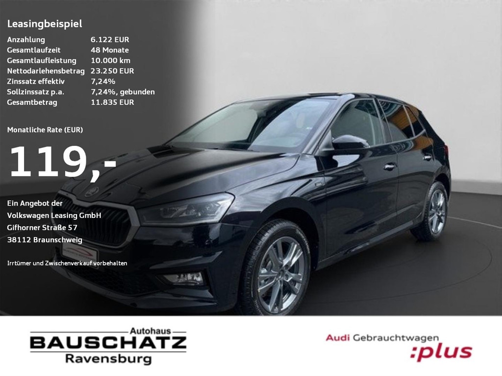 Skoda Fabia 1.0 TSI 85 Tour