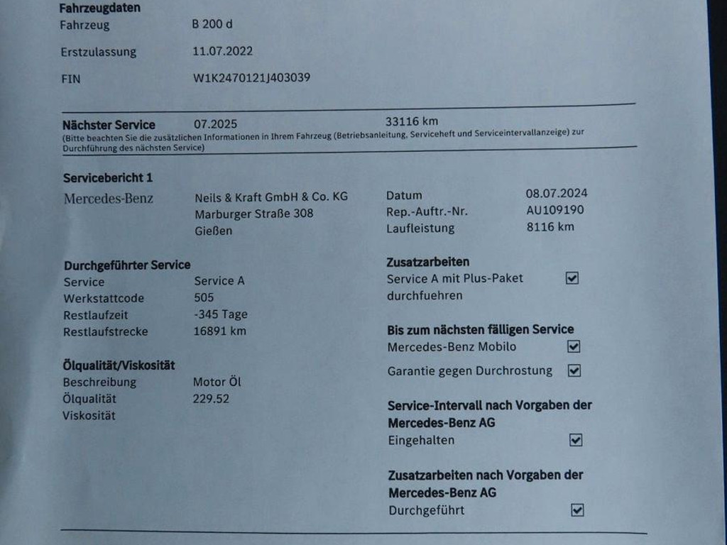 Mercedes-Benz B-Klasse