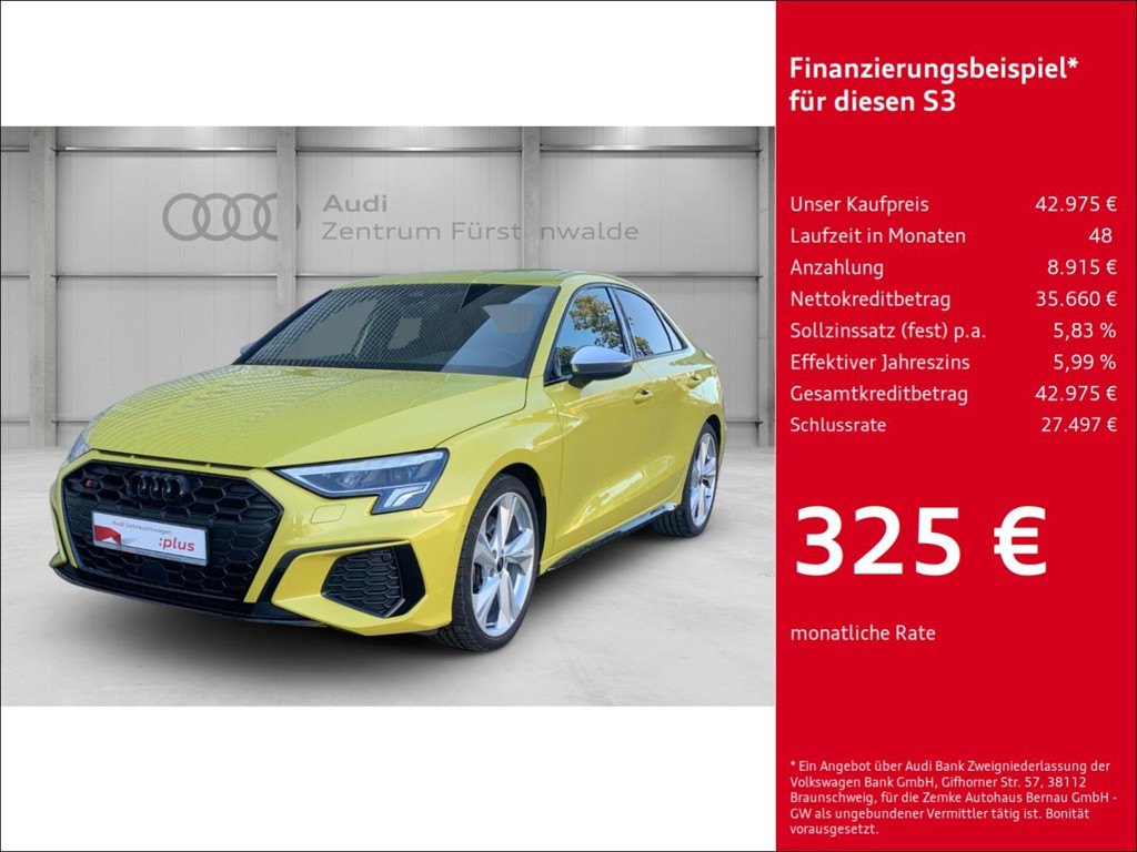 Audi S3 Sedan Quattro S-Tronic 2.0 TFSI