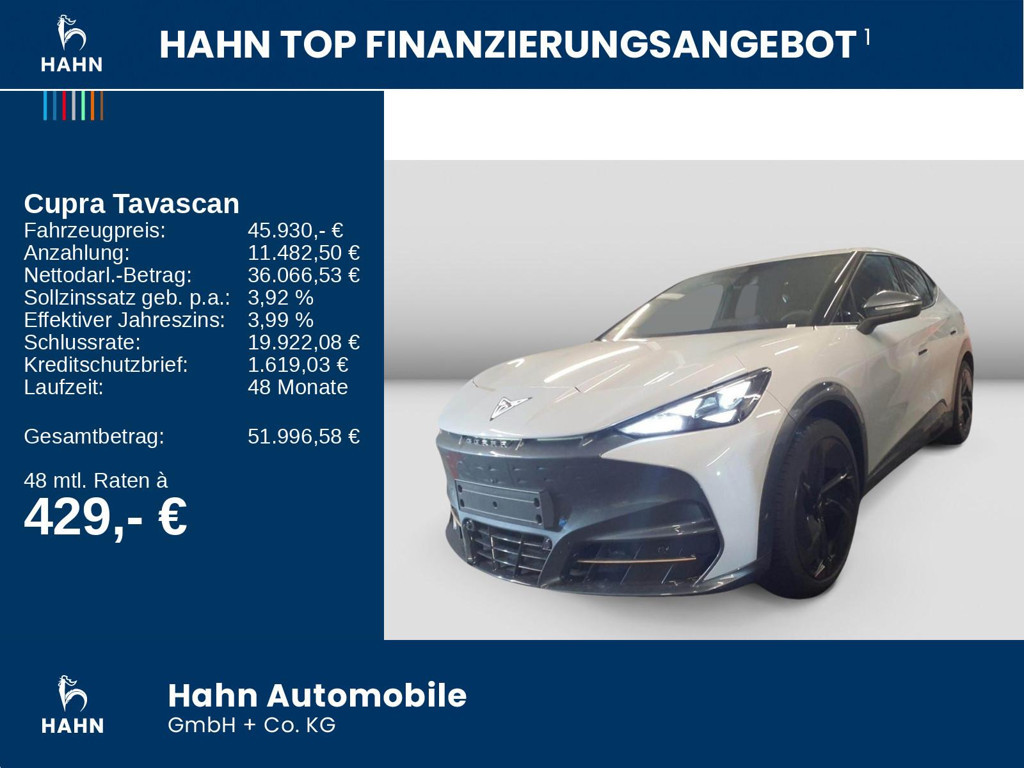 Cupra Tavascan 4Drive VZ