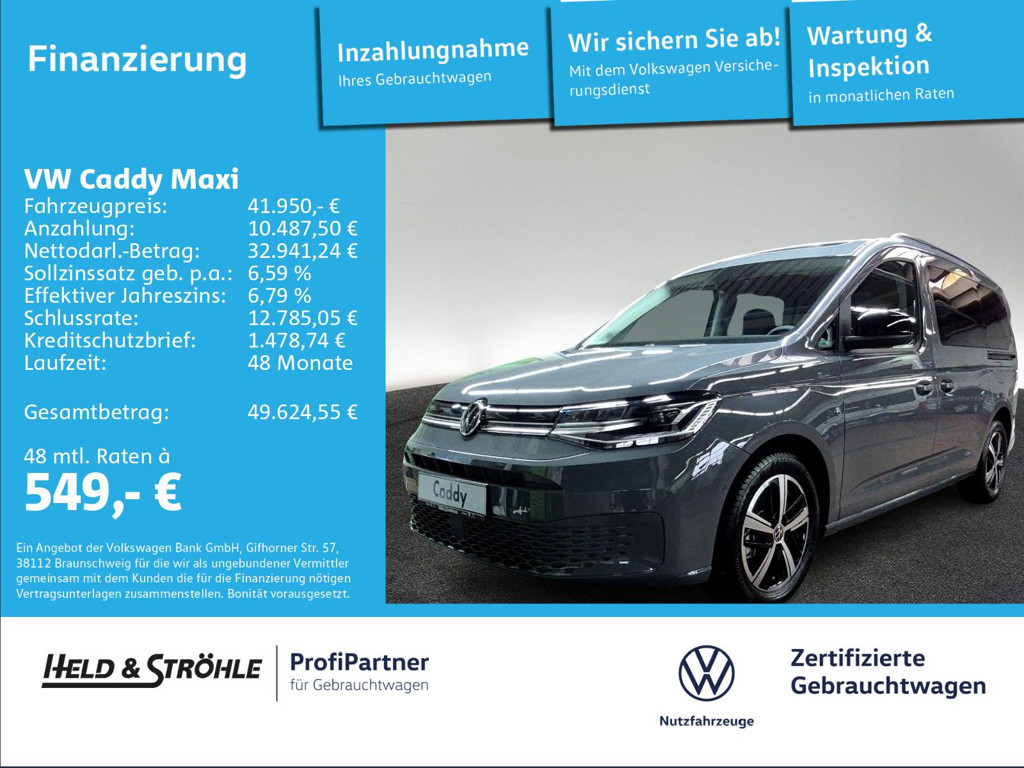 Volkswagen Caddy DSG Life 1.5 TSI 7-zitter Maxi