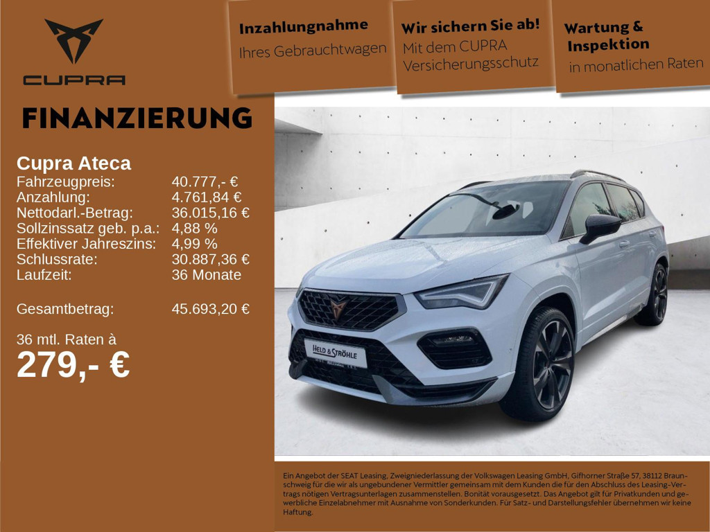 Cupra Ateca 4Drive 2.0 TSI DSG VZ