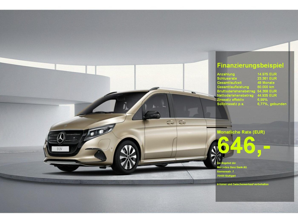 Mercedes-Benz E-Klasse EQV AVANTGARDE Limousine Lang 300