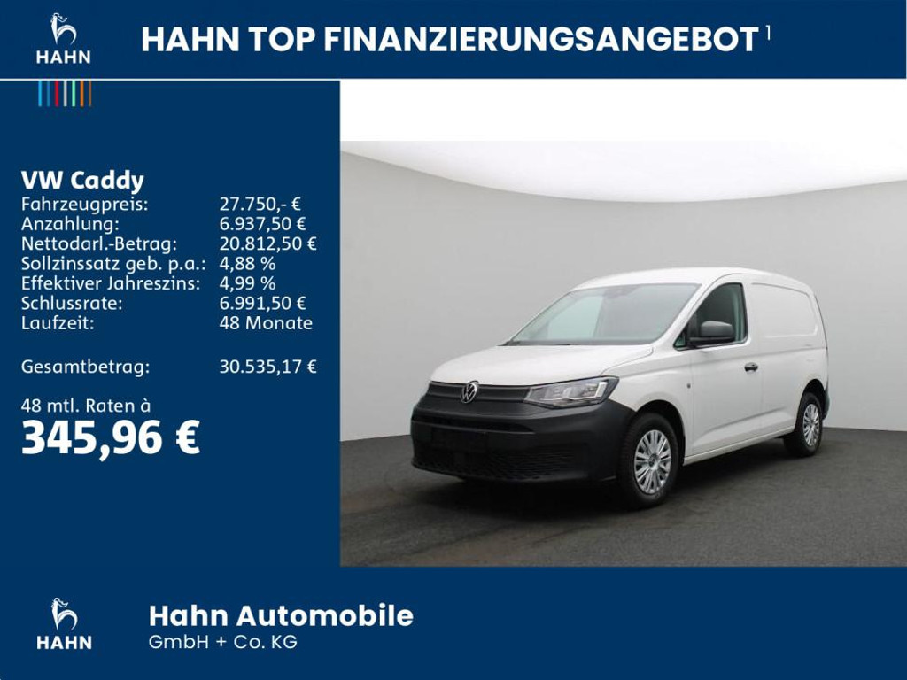 Volkswagen Caddy Cargo 2,0TDI 75kW APP FLÜGEL GAJA BT GRA