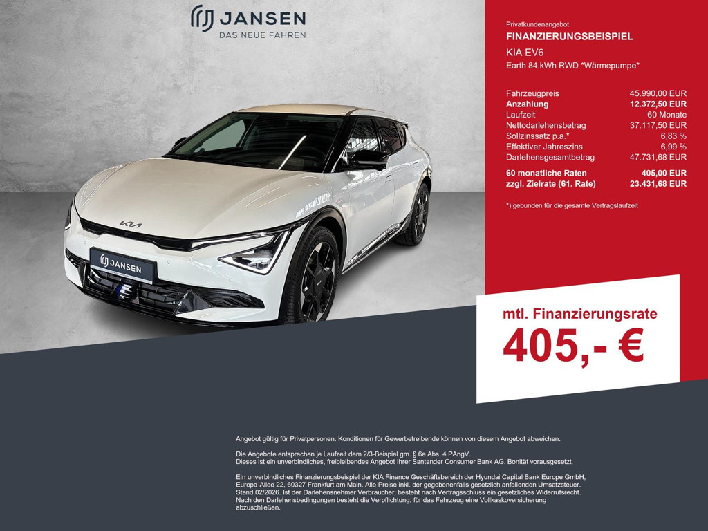 Kia EV6 Achterwielaandrijving Earth