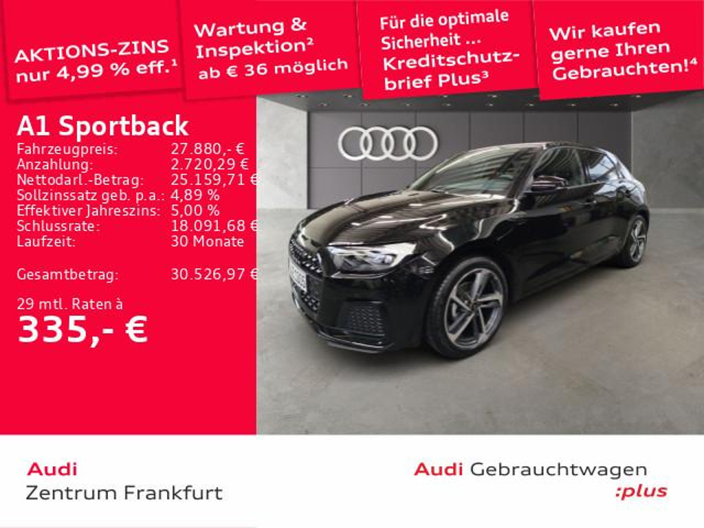 Audi A1 Sportback S-Tronic 25 TFSI