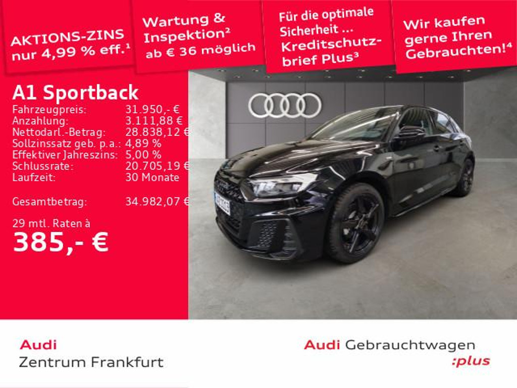 Audi A1 Sportback S-Line S-Tronic 35 TFSI