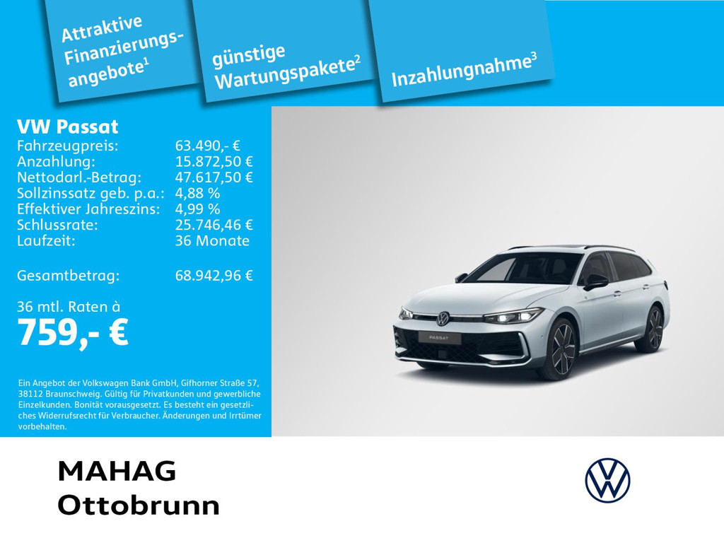 Volkswagen Passat R-Line 2.0 TSI