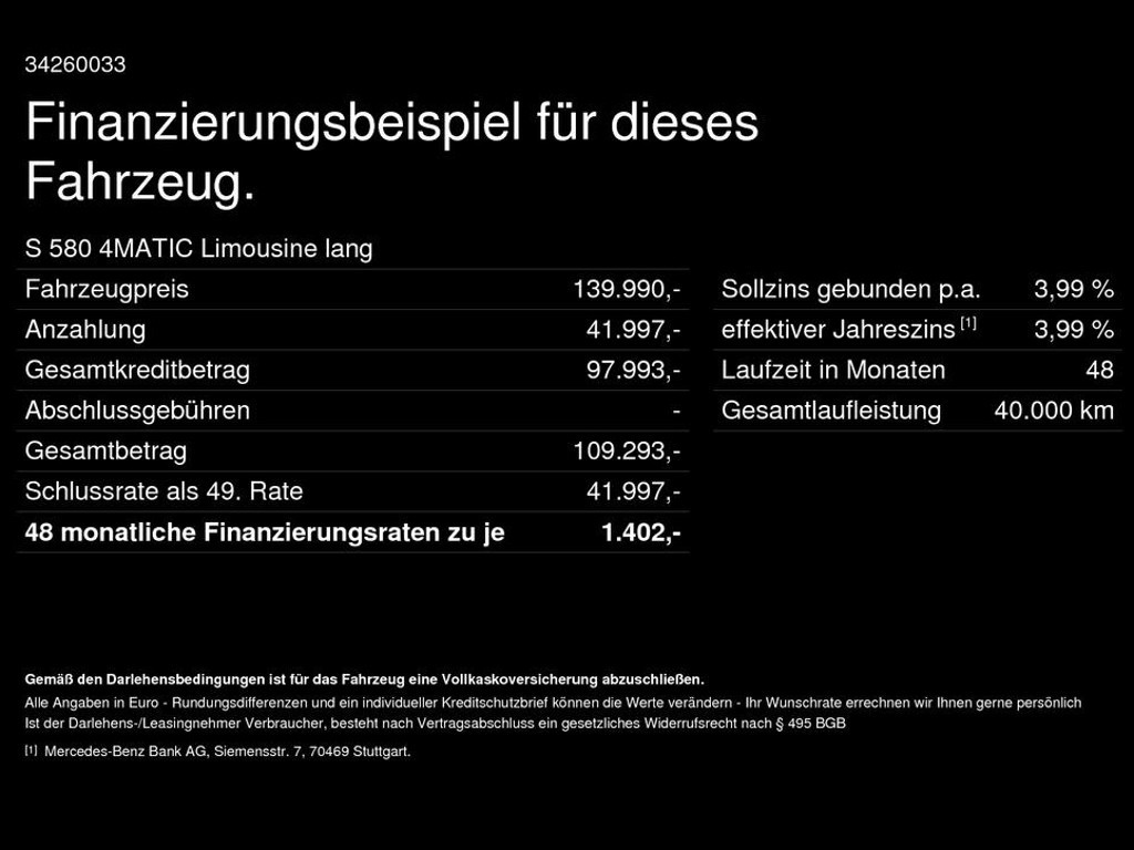Mercedes-Benz S-Klasse