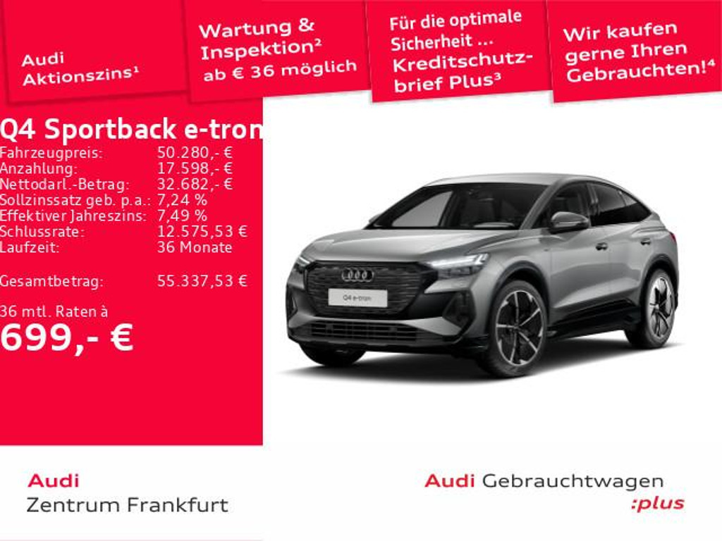 Audi Q4 e-tron Sportback Quattro S-Line