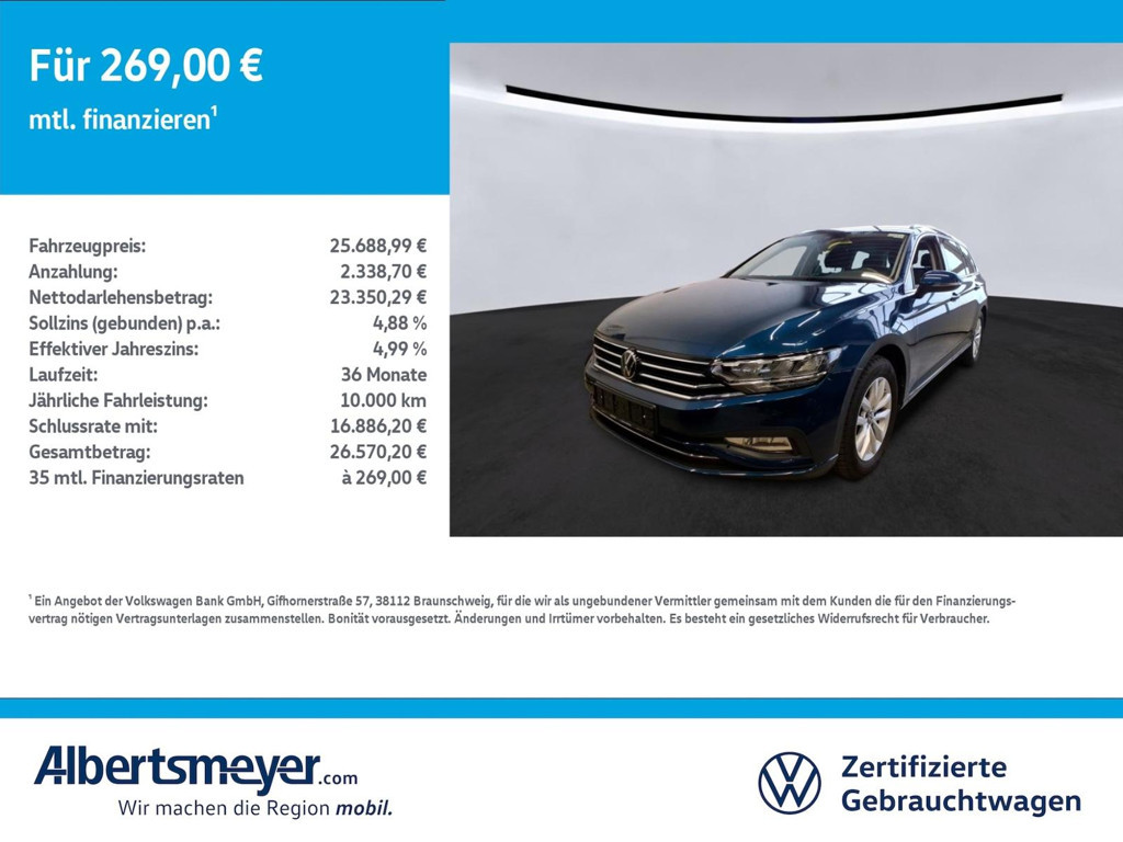 Volkswagen Passat Business Variant 2.0 TDI