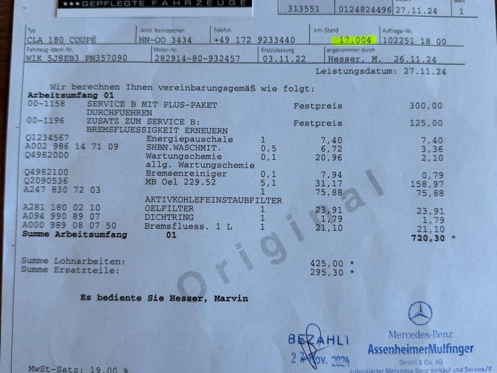 Mercedes-Benz CLA-Klasse