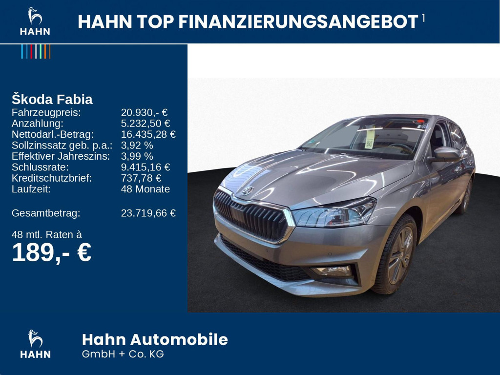 Skoda Fabia 1.0 TSI Tour