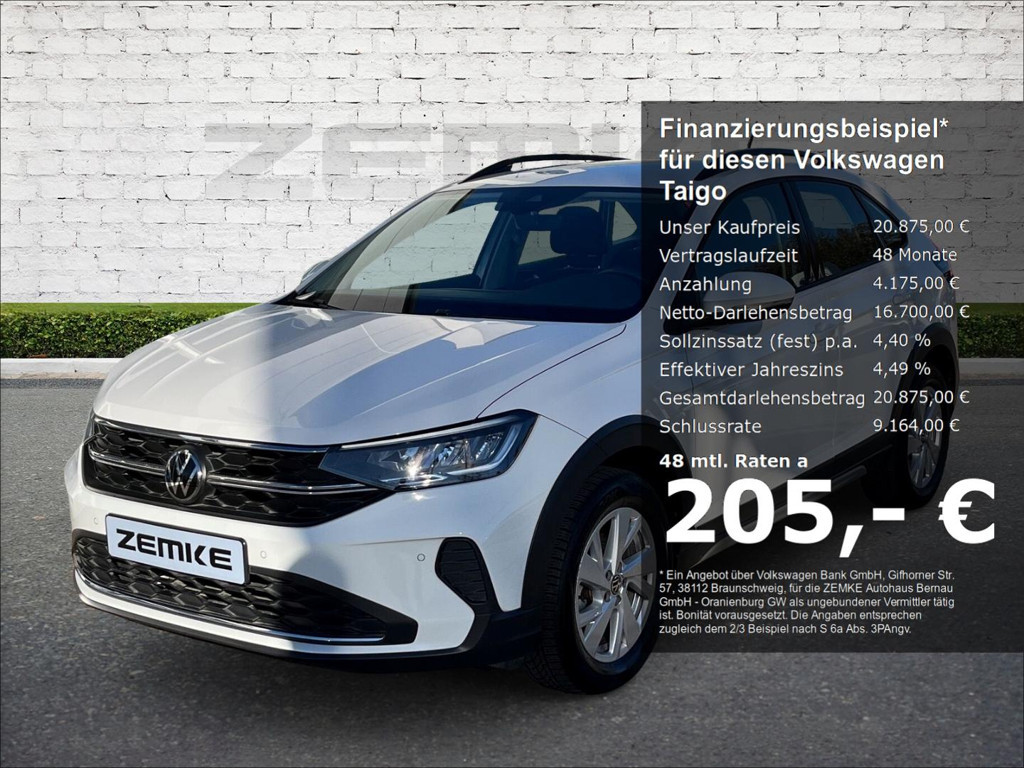 Volkswagen Taigo DSG Life 1.0 TSI