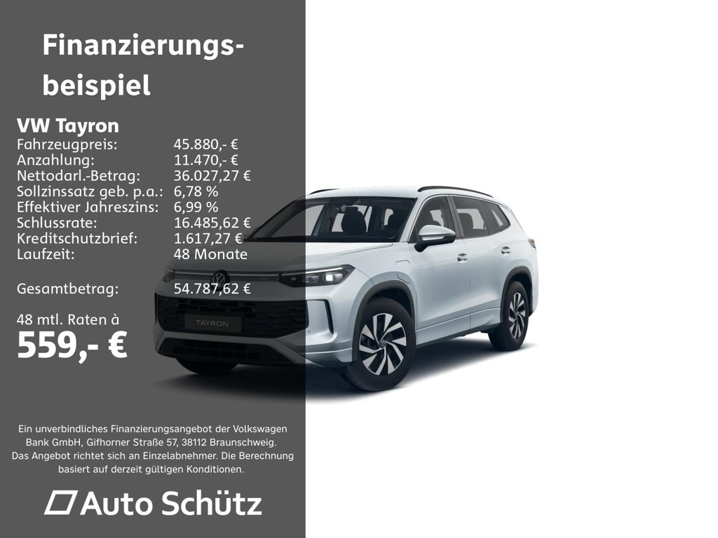 Volkswagen Tayron DSG eHybrid 1.5 TSI