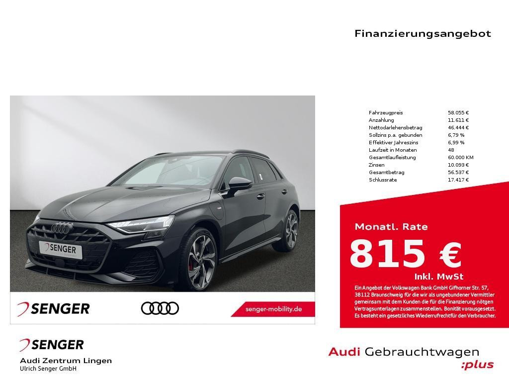Audi A3 Sportback Sedan S-Line Hybride 45 TFSI