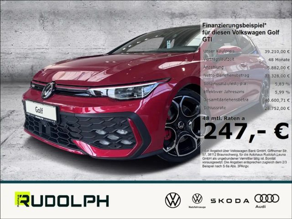 Volkswagen Golf DSG GTI Golf VIII 2.0 TSI