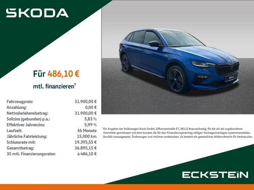 Skoda Scala Monte Carlo