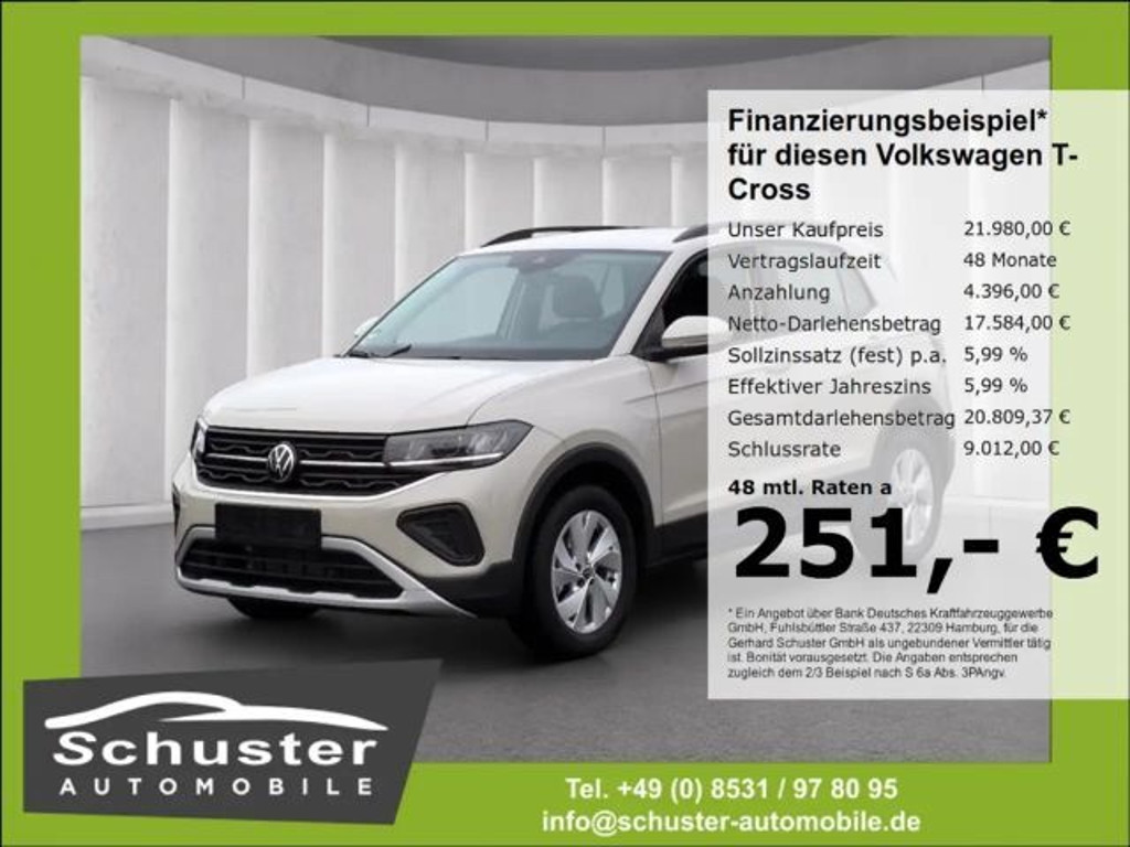 Volkswagen T-Cross Life 1.0 TSI