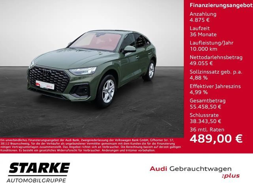 Audi Q5 Sportback Quattro S-Line 40 TDI