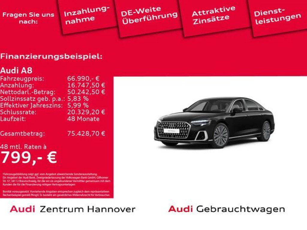 Audi A8 Quattro Hybride 60 TFSI