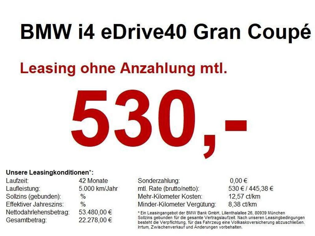 BMW i4 Coupé Gran Coupé eDrive40