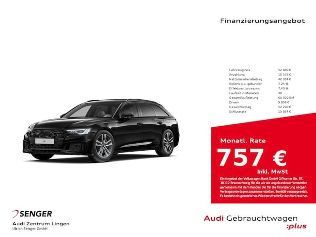 Audi A6 Avant Quattro S-Line S-Tronic Hybride 50 TFSI