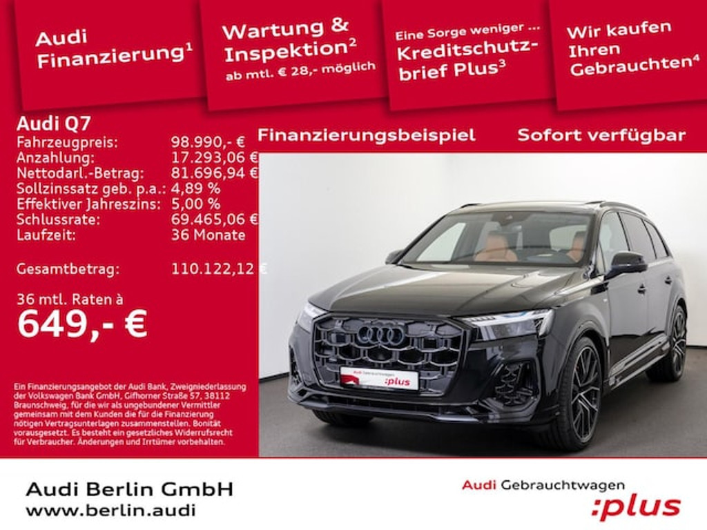 Audi Q7 Quattro S-Line Hybride 55 TFSI