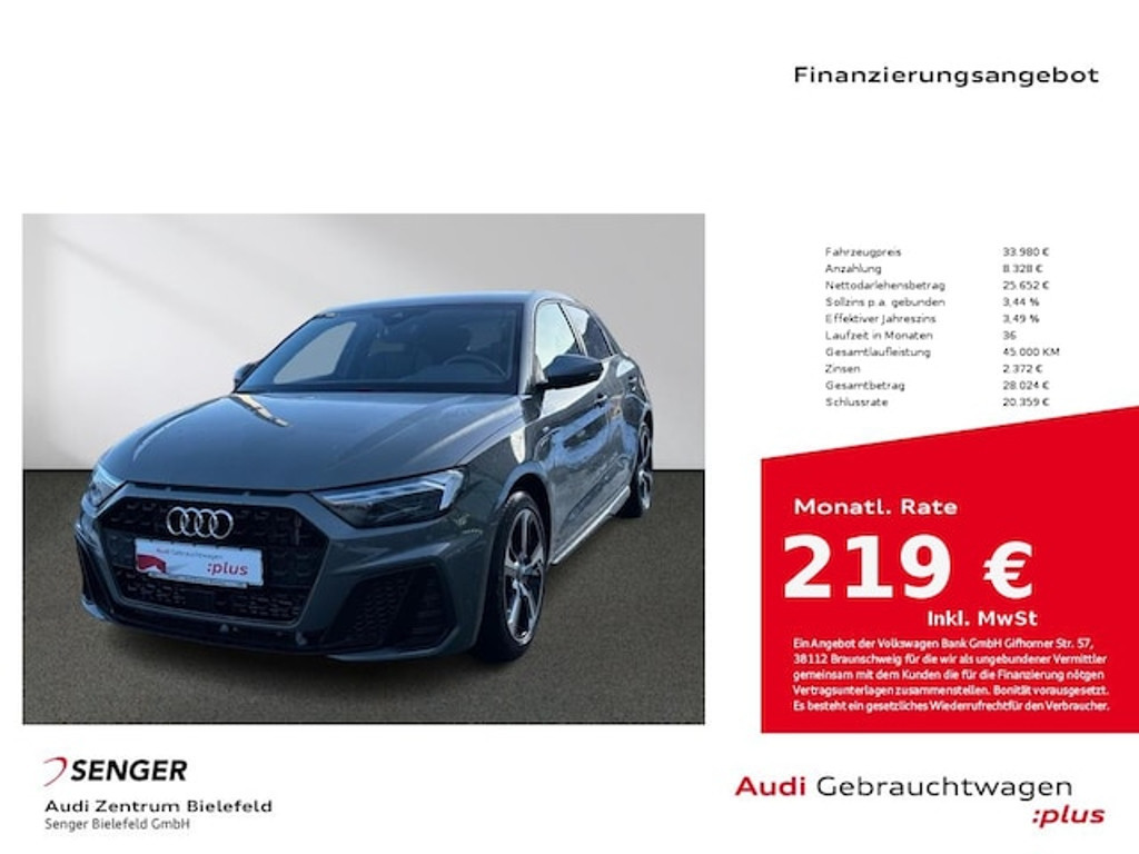 Audi A1 Sportback S-Line S-Tronic 40 TFSI