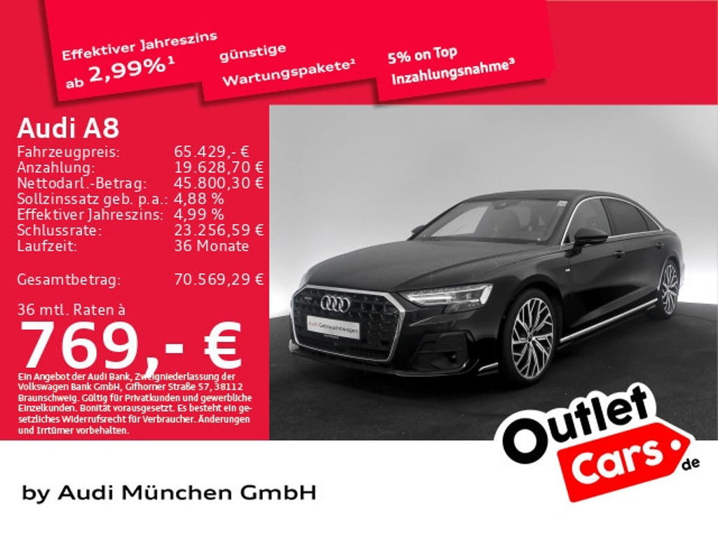 Audi A8 Quattro Lang 50 TDI