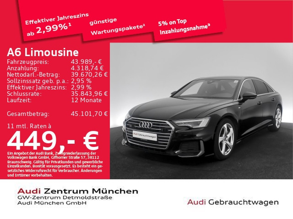 Audi A6 Sedan S-Tronic Sport 45 TFSI