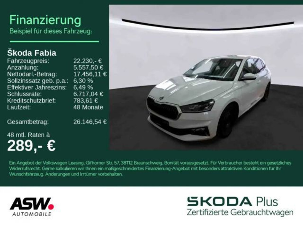 Skoda Fabia Style 1.5 TSI Style