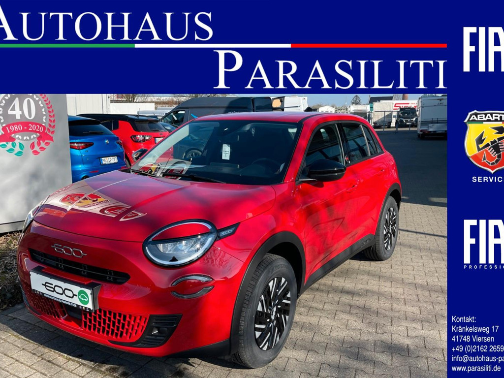 Fiat 600e e Red PDC WinterPaket LED Keyless