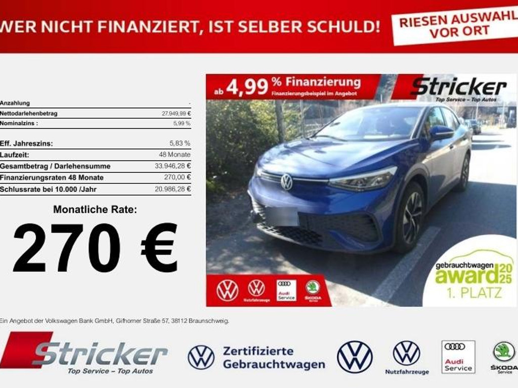 Volkswagen ID.5 77 KWh Pro 150 kW