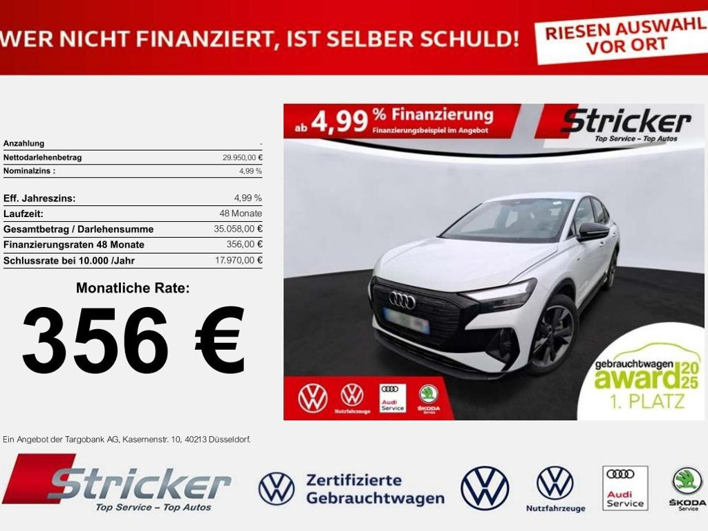 Audi Q4 e-tron Sportback S-Line 40