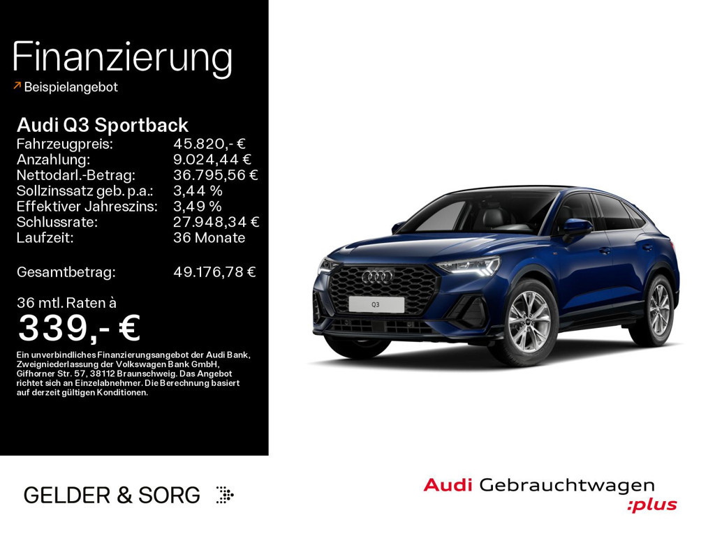 Audi Q3 Sportback S-Line 35 TDI