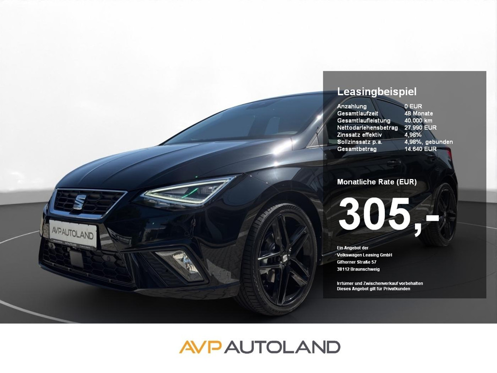 Seat Ibiza FR-lijn 1.0 TSI Black DSG