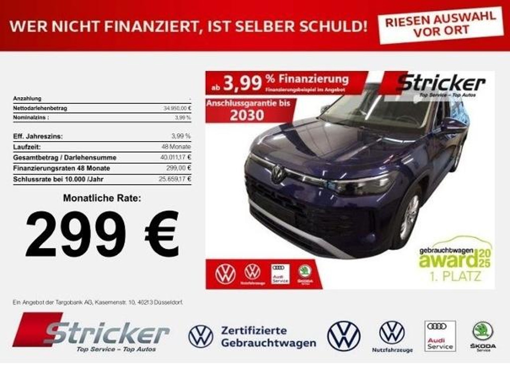 Volkswagen Tayron DSG Life 1.5 TSI