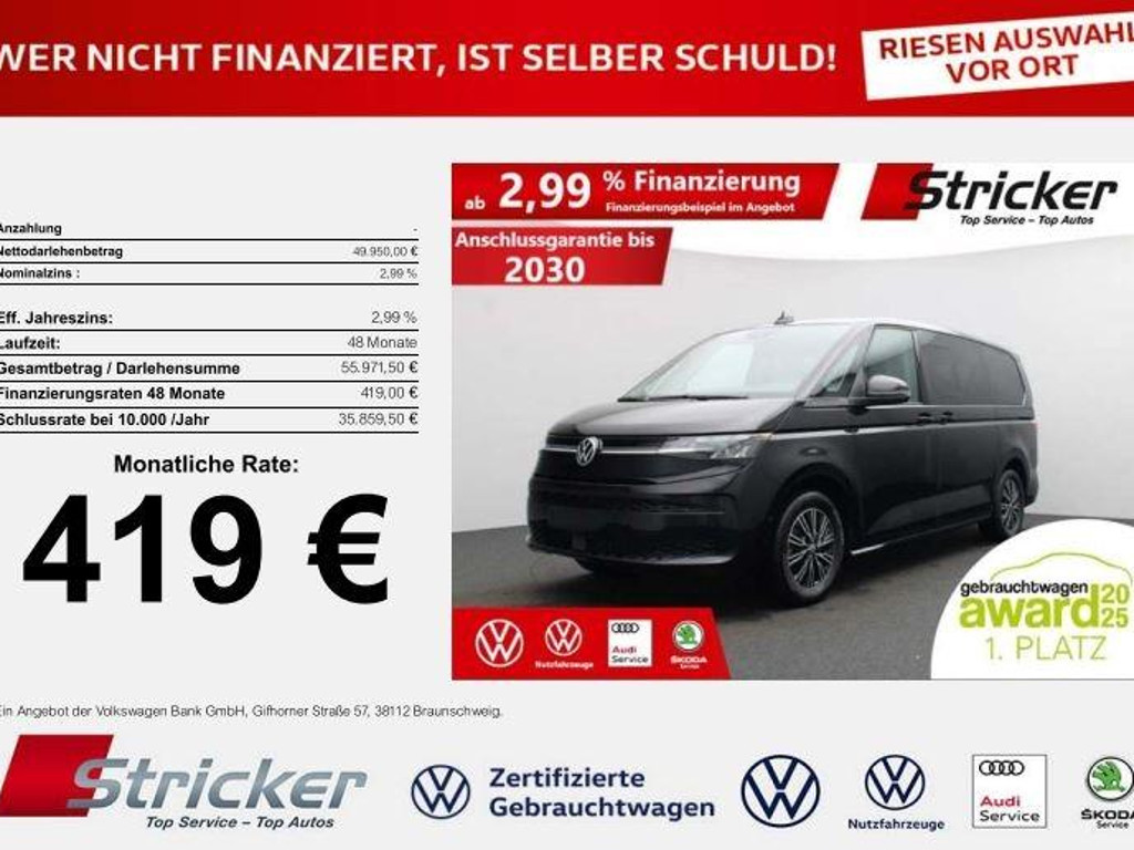 Volkswagen Multivan DSG 2.0 TDI Lang T7