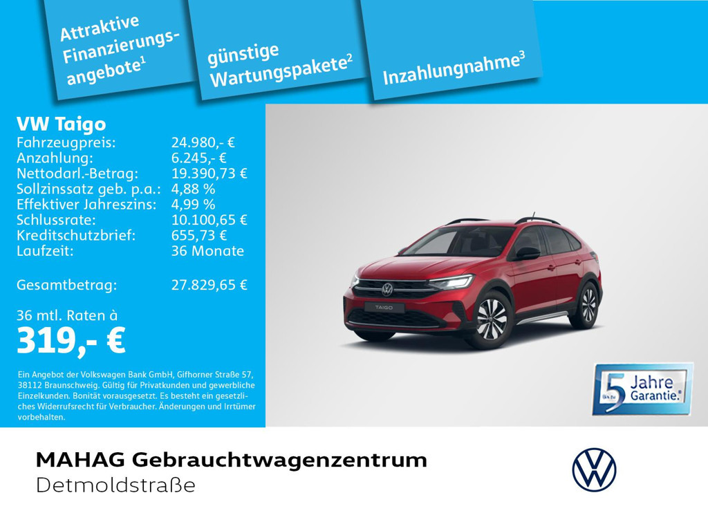 Volkswagen Taigo 1.0 TSI