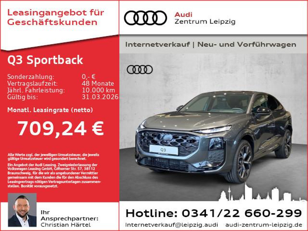 Audi Q3 Sportback S-Line Hybride