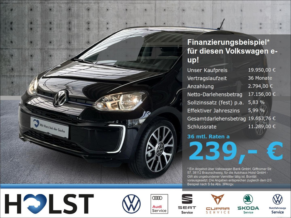 Volkswagen e-up! up e-up! Edition CCS 258km Kamera 16 Sitzh GRA P