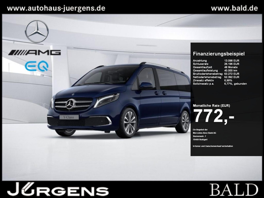 Mercedes-Benz V-Klasse V 300 4MATIC AVANTGARDE Limousine Lang V 300 d