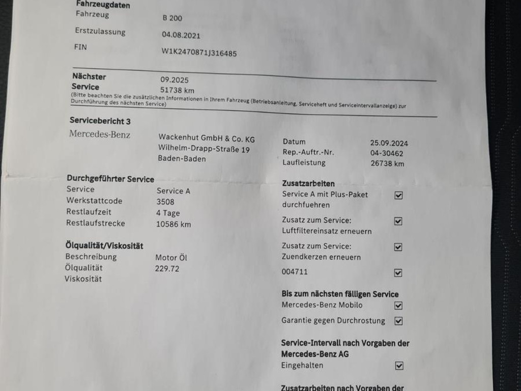 Mercedes-Benz B-Klasse