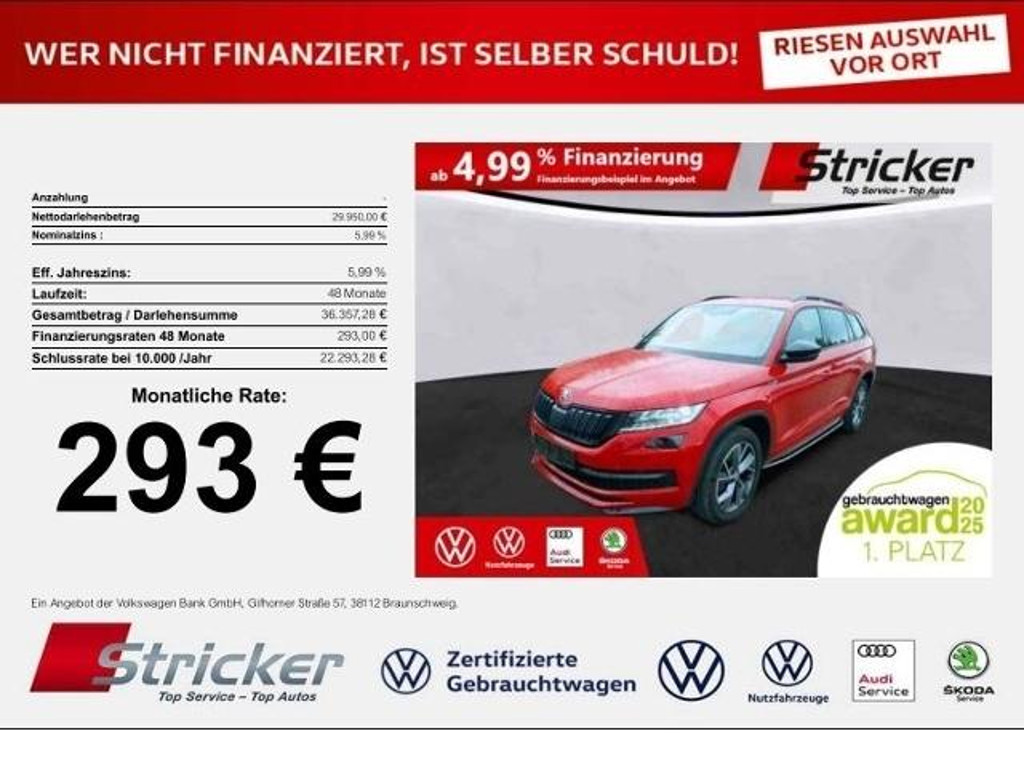 Skoda Kodiaq 4x4 Sportline 2.0 TSI