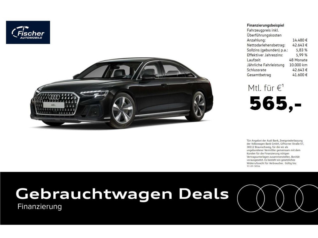 Audi A8 Quattro Hybride Lang 60 TFSI