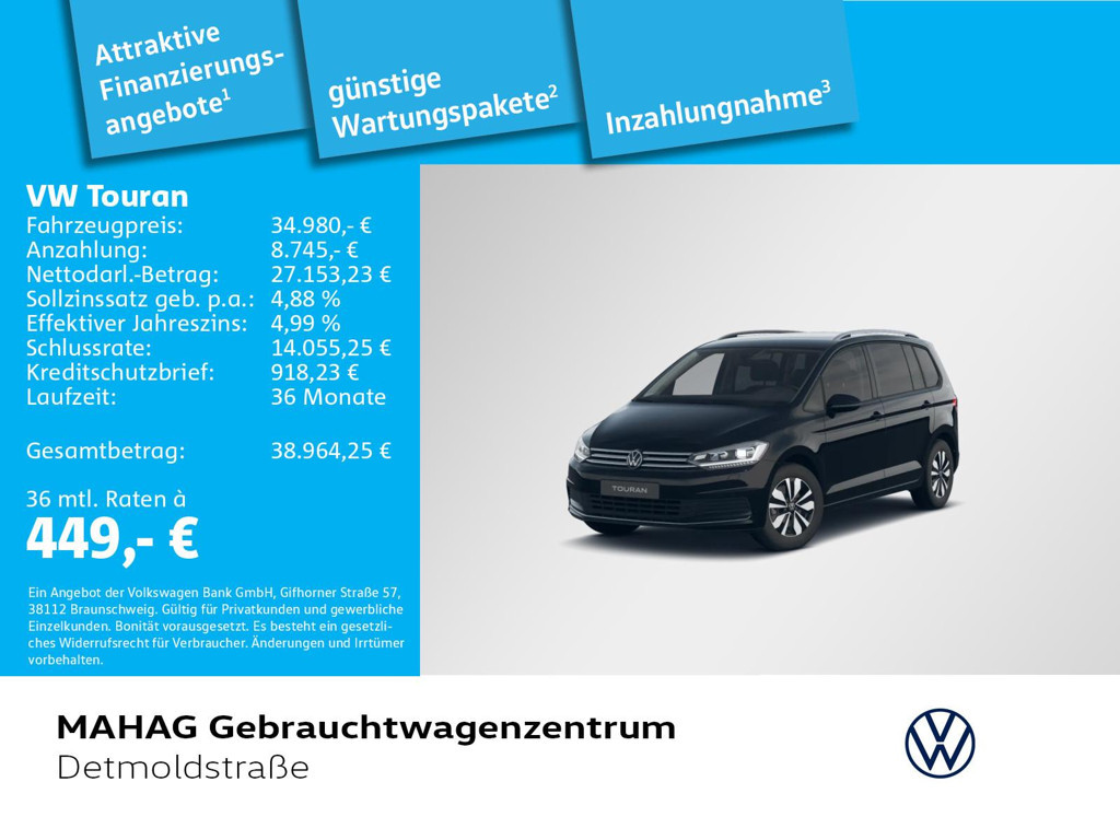 Volkswagen Touran 1.5 TSI IQ.Drive