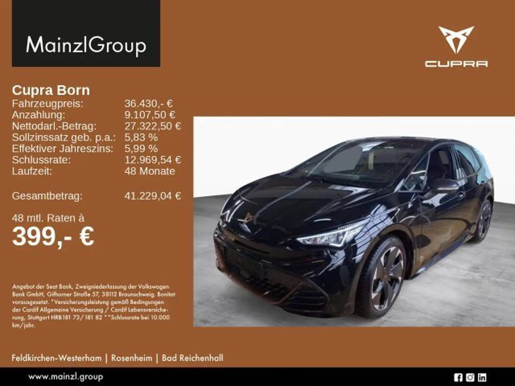 Cupra Born 77kWh(82kWh) WäPu HUD 360° Navi ACC Keyless