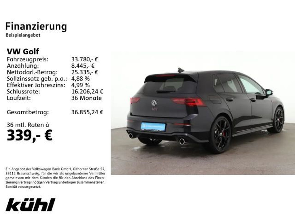 Volkswagen Golf DSG GTI IQ.Drive Golf VIII 2.0 TSI