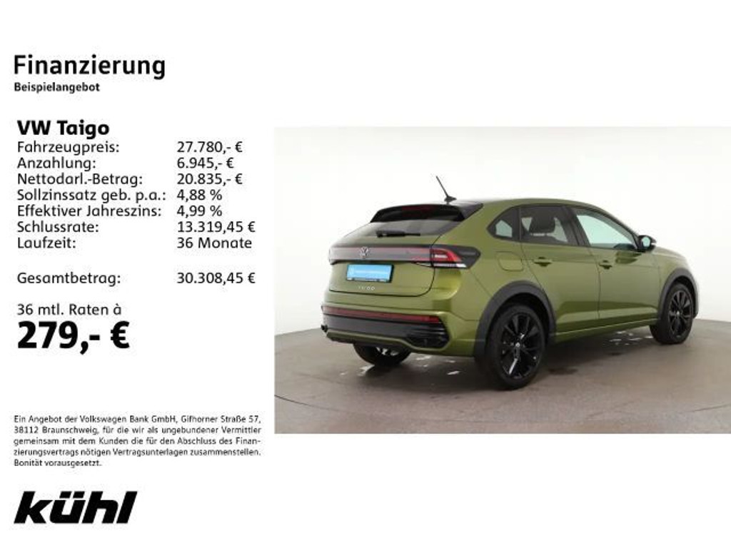 Volkswagen Taigo DSG R-Line 1.0 TSI IQ.Drive